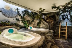 Kúpeľňa v ubytovaní Hotel Ciasa Tamá