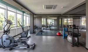 Fitness centrum a/nebo fitness zařízení v ubytování Hotel Forum Ceao