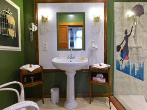Koupelna v ubytování Suivez Le Lapin Blanc-BB Chambres d'Hôtes