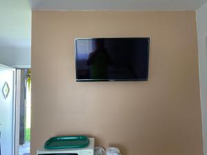 TV a/nebo společenská místnost v ubytování Penzion Kameňák