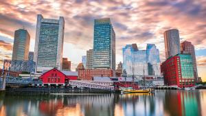 Nespecifikovaný výhled na destinaci Boston nebo výhled na město při pohledu z hotelu