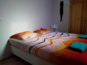 Postel nebo postele na pokoji v ubytování Camping & Guest House Pliskovice