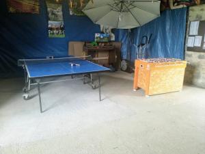 Stolní tenis v ubytování Camping & Guest House Pliskovice nebo okolí