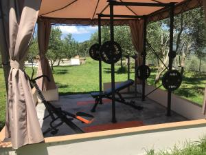 Fitness centrum a/nebo fitness zařízení v ubytování Traditional Villa Fioretta