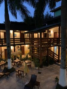 Uma varanda ou terraço em Recanto Verde Praia Hotel Juquehy