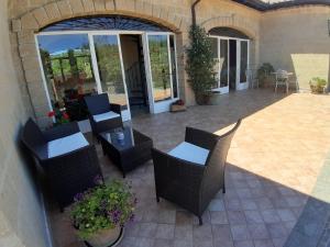 Patio nebo venkovní prostory v ubytování B&B LE BACETTE