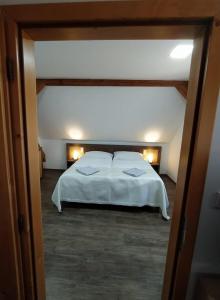 Una cama o camas en una habitación de Vila Anička Vimperk
