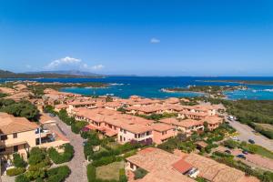 an aerial view of a villa in a resort at Baia de Bahas Residence in Golfo Aranci