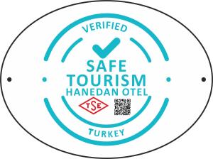 Certifikát, hodnocení, plakát nebo jiný dokument vystavený v ubytování Hanedan Otel Foca Izmir