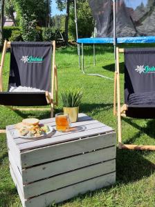 Vonkajšia záhrada v ubytovaní Dom Wypoczynkowy Jędruś