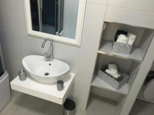 Vannituba majutusasutuses Apartmani Spasić