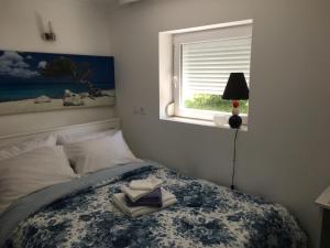 Voodi või voodid majutusasutuse Apartmani Spasić toas