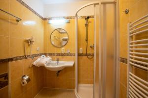 Kúpeľňa v ubytovaní Darovanský Dvůr - Wellness & Golf Hotel