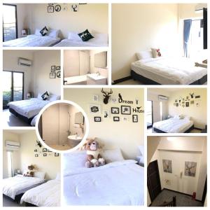 Postel nebo postele na pokoji v ubytování Elk Kitten Homestay