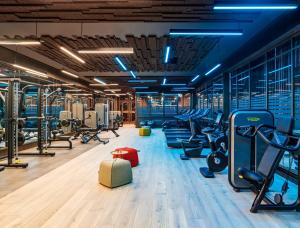 Fitness centrum a/nebo fitness zařízení v ubytování Biblos Resort Alaçatı