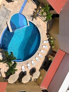 Vaizdas į baseiną apgyvendinimo įstaigoje Comfort Inn Veracruz arba netoliese