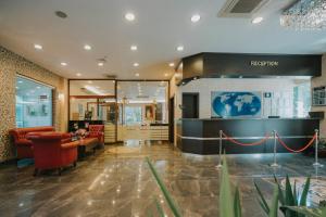 a lobby of a hotel with a reception desk at 216 Castle Hotel in Gebze +37 photos