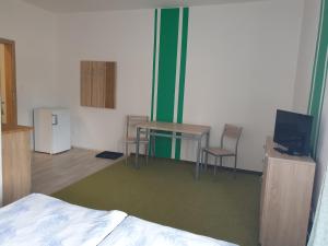 Kuchyň nebo kuchyňský kout v ubytování Penzion a hospůdka U Anny