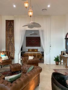 Posezení v ubytování Jodha Bai Retreat