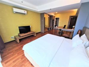 TV a/nebo společenská místnost v ubytování Nexus Regency Suites & Hotel