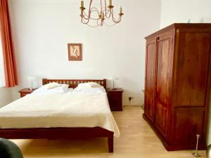 Postel nebo postele na pokoji v ubytování Villa Bergfried