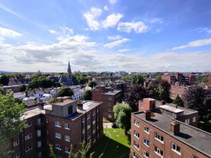 an aerial view of a city with buildings at Clayton Hotel Burlington Road in Dublin