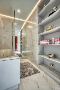 Koupelna v ubytování Hotel Biały Dom