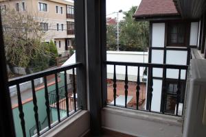 A balcony or terrace at Konak Hotel Tuzla