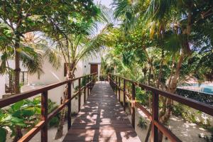 Zahrada ubytování Chiringuito Tulum