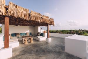 Balkón nebo terasa v ubytování Chiringuito Tulum