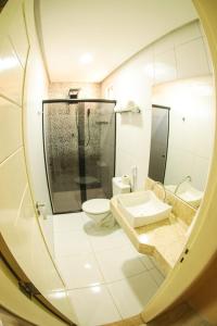 Vonios kambarys apgyvendinimo įstaigoje Pôr do Sol Hotel