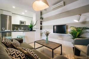 Televízia a/alebo spoločenská miestnosť v ubytovaní Encarnación Suite Apartment
