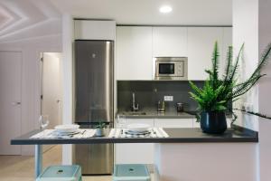 Kuchyň nebo kuchyňský kout v ubytování Encarnación Suite Apartment