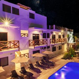 Bazén v ubytování Villas Palmar Holbox nebo v jeho okolí
