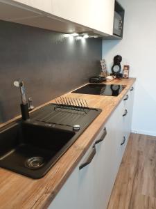 Kuchyňa alebo kuchynka v ubytovaní STUDIO APARTMAN -BARBARA-