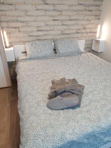 Posteľ alebo postele v izbe v ubytovaní STUDIO APARTMAN -BARBARA- + 23 fotografií