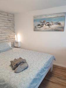 Posteľ alebo postele v izbe v ubytovaní STUDIO APARTMAN -BARBARA-