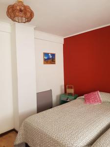 Cama ou camas em um quarto em Eco-Hostal Tambo Verde