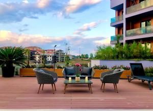 Balkón nebo terasa v ubytování Green Hills Suites