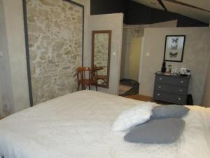 Кровать или кровати в номере ferme gribeshaoutes