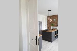 Kuchyňa alebo kuchynka v ubytovaní Apartament w kamienicy Przy Plantach