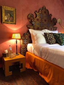 Säng eller sängar i ett rum på B&B Villa le Vert-Bois