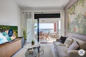 Un lugar para sentarse en T3- Infini bleu 4 étoiles - 63 m2 - vue océan - St-Gilles