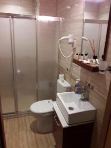 فندق ريو في إسطنبول: حمام مع دش ومرحاض ومغسلة