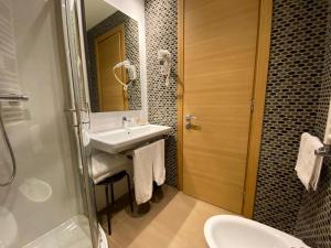 Koupelna v ubytování Hotel Joseph