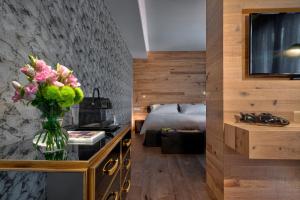 Voodi või voodid majutusasutuse Esplanade Tergesteo - Luxury Retreat toas