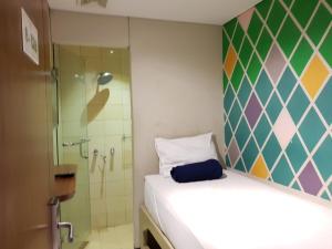 Koupelna v ubytování Subwow Hostel