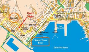 a map of the chapore centre and chopapore temp bar at Hotiday La Spezia Quiet Night in La Spezia