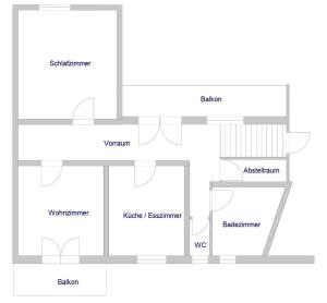 Plán poschodí v ubytovaní Haus Heller