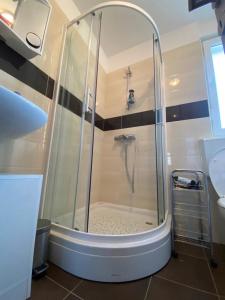 Koupelna v ubytování Apartman Erika